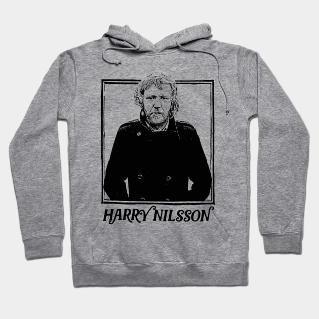 Harry Nilsson \/\/ Retro Faded Style Hoodie by DankFutura